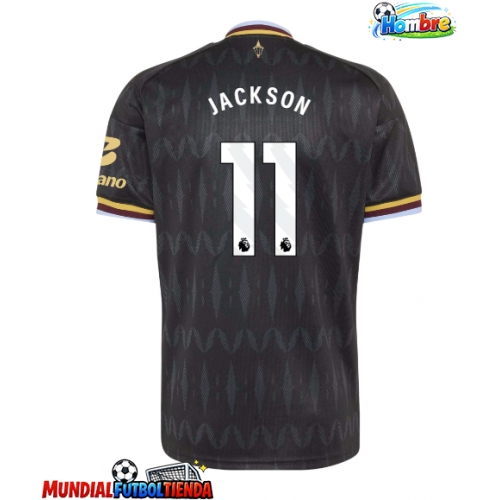 Camiseta Aston Villa Nicolas Jackson #11 Segunda Equipación Replica 2026-27 mangas cortas